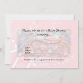Cartes d'invitation pour Baby Shower Berceuse de S (Dos)