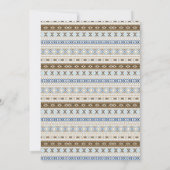 Cartes d'invitation pour Baby Shower Bohème Tente (Dos)