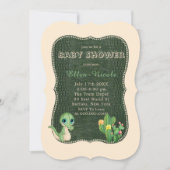 Cartes d'invitation pour Baby Shower Cute Alligato (Devant)