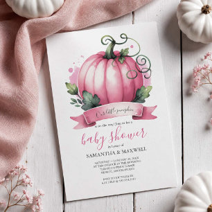 Cartes d'invitation pour Baby Shower d'automne Pet