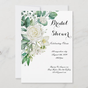 CARTES D'INVITATION POUR BABY-SHOWER DE MARIÉE VER