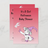 Cartes d'invitation pour Baby shower de petite sor (Devant / Derrière)