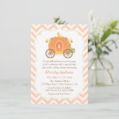 Cartes d'invitation pour Baby Shower de Princesse  (Debout devant)