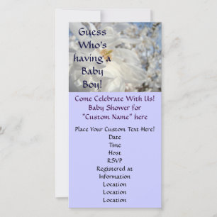 Cartes d'invitation pour Baby Shower Devinez qui a