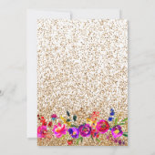 Cartes d'invitation pour Baby Shower Fille Cerf (Dos)
