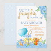 Cartes d'invitation pour Baby Shower Garçon Petit (Devant / Derrière)