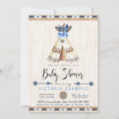 Cartes d'invitation pour Baby Shower Garçon Tipi T (Devant)