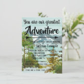 Cartes d'invitation pour Baby Shower : Notre plus (Debout devant)