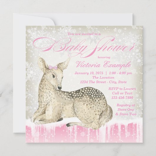Cartes d'invitation pour Baby Shower sur le thème (Devant)