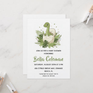 Cartes d'invitation pour baby shower sur le thème