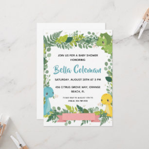 Cartes d'invitation pour baby shower sur le thème