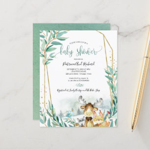 Cartes d'invitation pour Baby Shower sur le thème