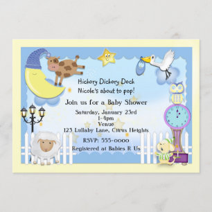Cartes d'invitation pour Baby Shower sur les compt