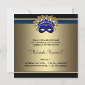 Cartes d'invitation pour bal masqué (Dos)