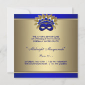 Cartes d'invitation pour bal masqué (Dos)