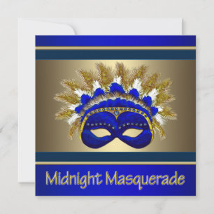Cartes d'invitation pour bal masqué