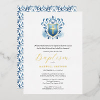 Cartes d'invitation pour baptême de garçon à blaso
