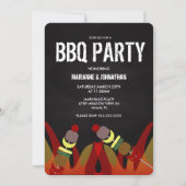 Cartes d'invitation pour barbecue à brochettes de  (Devant)