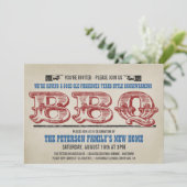 Cartes d'invitation pour barbecue de pendaison de (Debout devant)