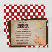 Cartes d'invitation pour barbecue en couple (Devant / Derrière)