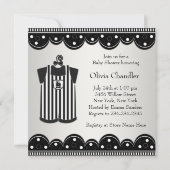 Cartes d'invitation pour bébé garçon à thème Train (Dos)