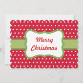Cartes d'invitation pour biscuits de Noël (Devant)