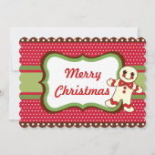 Cartes d'invitation pour biscuits de Noël (Devant)