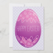 Cartes d'invitation pour chasse aux œufs de Pâques (Dos)