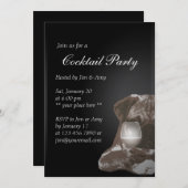 Cartes d'invitation pour cocktail de Mr. Pug & Fin (Devant / Derrière)