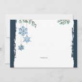 Cartes d'invitation pour cocktail d'hiver (Dos)