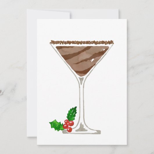 Cartes d'invitation pour Cocktail Martini au Choco (Devant)