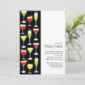 Cartes d'invitation pour cocktails de fêtes (Debout devant)
