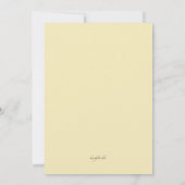 Cartes d'invitation pour défilé de mode (Dos)