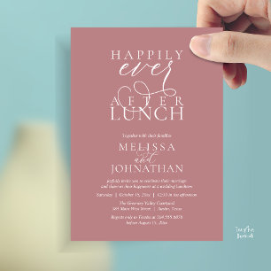 Cartes d'invitation pour déjeuner de mariage, Élég