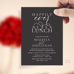 Cartes d'invitation pour déjeuner de mariage, Élég