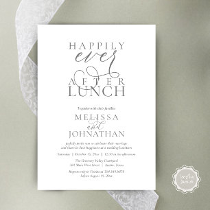 Cartes d'invitation pour déjeuner de mariage, Élég