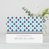 Cartes d'invitation pour déjeuner de Motif de coul (Debout devant)