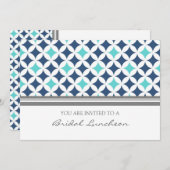 Cartes d'invitation pour déjeuner de Motif de coul (Devant / Derrière)