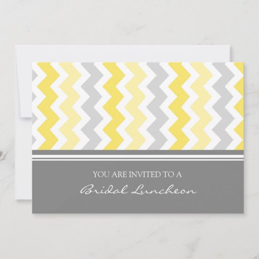 Cartes d'invitation pour déjeuner nuptial Lemon Gr (Devant)
