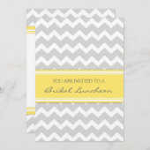 Cartes d'invitation pour déjeuner nuptial Lemon Gr (Devant / Derrière)