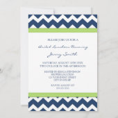 Cartes d'invitation pour déjeuner nuptiale Lime Bl (Dos)