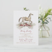Cartes d'invitation pour Derby Party à thème cheva (Debout devant)
