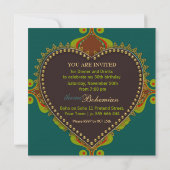 Cartes d'invitation pour dîner d'anniversaire de d (Dos)