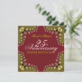 Cartes d'invitation pour dîner d'anniversaire des (Debout devant)