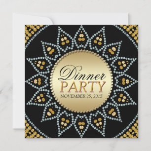 Cartes d'invitation pour dîner thème Tournesol Éti