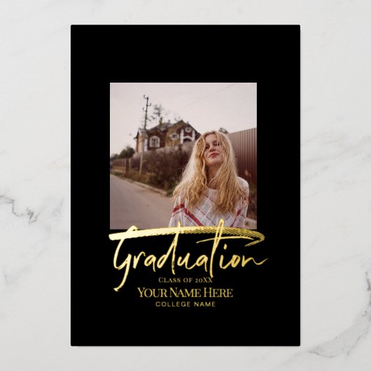 Cartes d'invitation pour diplômés (Recto)