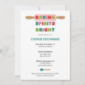 Cartes d'invitation pour échange de biscuits de No (Devant)