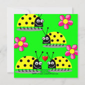 cartes d'invitation pour enfants (Dos)