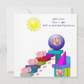 cartes d'invitation pour enfants (Dos)