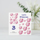 cartes d'invitation pour enfants (Debout devant)